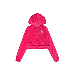 Cropped Sufgang - Moletom Plush Sufbabys Zip Up Rosa - AlfaMarcas™