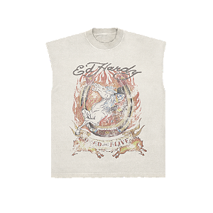 Regata "Horse" Ed Hardy x Matuê Branca