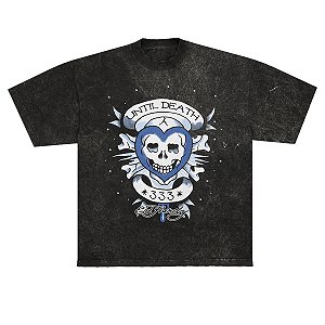 Camiseta "Until Death" Ed Hardy x Matuê Estonada