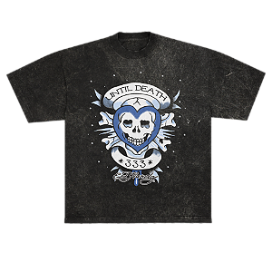 Camiseta "Until Death" Ed Hardy x Matuê Estonada