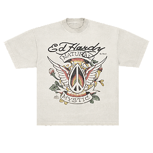 Camiseta "Natural Mystic" Ed Hardy x Matuê Branca