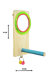 Brinquedo para Pássaro 2 Argolas para Calopsita e outros