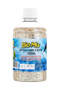 Areia Fina Bio Mix com Cálcio Garrafa com 830g