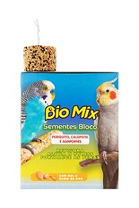 Sementes Bloco Bio Mix para Periquito - Caixa 20 un