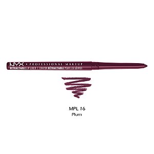 16 PLUM NYX Retractable Lip Liner lápis de boca