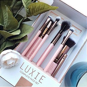 Luxie Beauty Complete Face Brush Set - Rose Gold