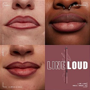 16 MAGIC MAKER NYX Line Loud Lip Pencil lápis de boca