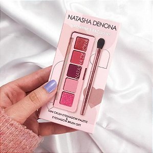 NATASHA DENONA Valentines Eyeshadow Kit paleta de sombras + mini pincel