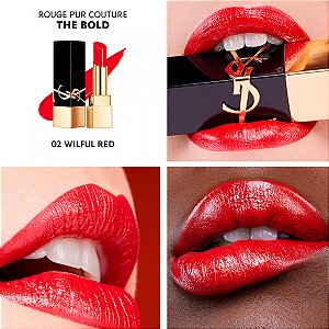 2 WILFUL RED The Bold High Pigment Lipstick – Satin Lipstick – YSL Beauty