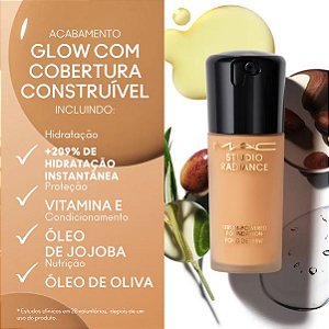 NC15 Mac Base Líquida Hidratante Studio Radiance Serum-Powered 30ml