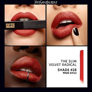 True Chili (28) YSL THE SLIM VELVET RADICAL MATTE LIPSTICK