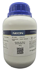 ACETATO DE ZINCO DIHIDRATADO PA 500G CAS 5970-45-6
