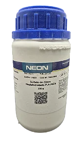 SULFATO DE ZINCO HEPTAHIDRATADO PA 250G CAS 7446-20-0