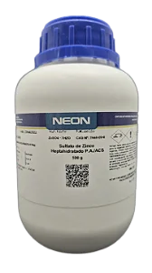 SULFATO DE ZINCO HEPTAHIDRATADO PA 500G CAS 7446-20-0