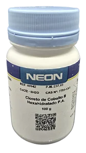 CLORETO DE COBALTO II HEXAHIDRATADO PA 100G CAS 7791-13-1