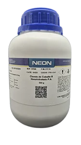 CLORETO DE COBALTO II HEXAHIDRATADO PA 500G CAS 7791-13-1