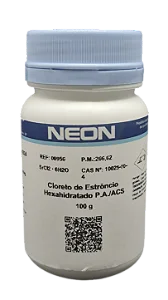 CLORETO DE ESTRONCIO HEXAHIDRATADO 100G CAS 10025-70-4