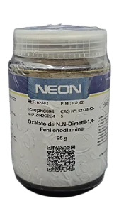 OXALATO DE N,N-DIMETIL-1,4-FENILENODIAMINA 25G CAS 62778-12-5