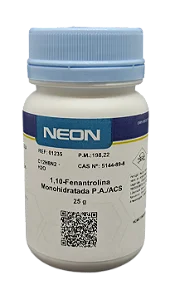 1,10-FENANTROLINA MONOHIDRATADA PA ACS 25G CAS 5144-89-8