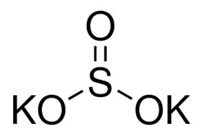 SULFITO DE POTASSIO 25G CAS 10117-38-1