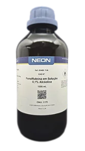 SOLUCAO FENOLFTALEINA 0,1% ALCOOLICA 1L *SSP*