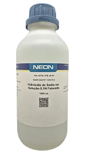 SOLUCAO HIDROXIDO DE SODIO 0,1N FATORADA 1L CAS 1310-73-2 *SSP*