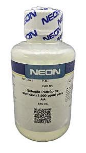 SOLUCAO PADRAO DE MERCURIO 1000PPM PARA ESPECTROFOTOMETRIA DE ABSORCAO ATOMICA 125ML