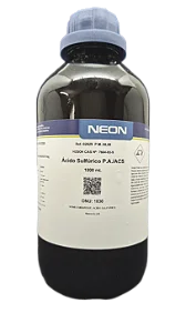 ACIDO SULFURICO PA ACS 1L CAS 7664-93-9 *PF/SSP* CONCENTRACAO 98 DENSIDADE 1,84