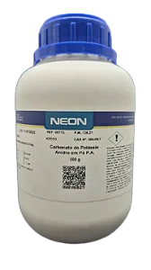 CARBONATO DE POTASSIO ANIDRO EM PO PA 500G CAS 584-08-7 *SSP*