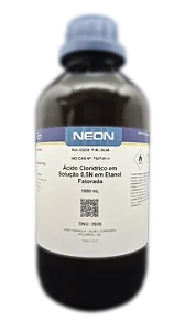 SOLUCAO ACIDO CLORIDRICO 0,5N EM ETANOL FATORADA 1L CAS 7647-01-1 *SSP*