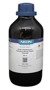 SOLUCAO ACIDO CLORIDRICO 0,5N EM ETANOL FATORADA 1L CAS 7647-01-1 *SSP*