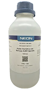SOLUCAO ACIDO CLORIDRICO 0,5N FATORADA 1L CAS 7647-01-1 *SSP*