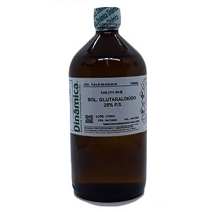 SOLUCAO GLUTARALDEIDO 25% EM AGUA 1L