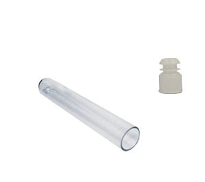 TUBO DE ENSAIO PLASTICO (PS) 15X100MM 10ML 100UN