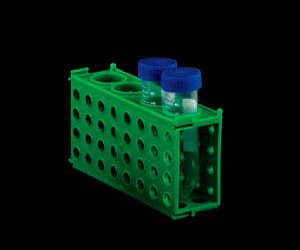 RACK CUBO DE PLASTICO PARA TUBOS COM 4 FACES RETANGULARES VERDE