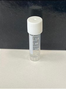 TUBO PARA CONGELAMENTO 2ML 12X45MM ROSCA EXTERNA GRADUADO ESTERIL 500UN