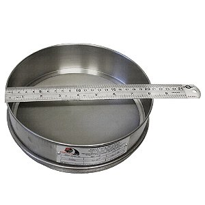 PENEIRA GRANULOMETRICA 8X2" INOX ASTM 1.1/2" ABERTURA 37,50MM TELA EM INOX