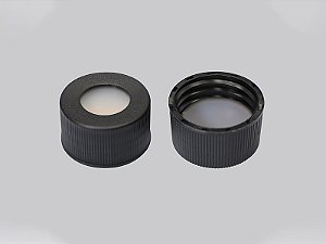 TAMPA PARA VIAL 40ML ROSCA 24MM COM SEPTO SILICONE/TEFLON CAIXA COM 100UN
