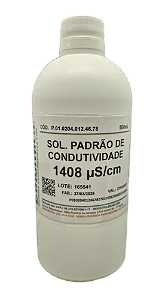 SOLUCAO PADRAO DE CONDUTIVIDADE 1408 US/CM 500ML RASTREADA AO NIST