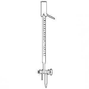 BURETA SEMI-AUTOMATICA COM TORNEIRA DE TEFLON 3 VIAS PONTO ZERO 5ML