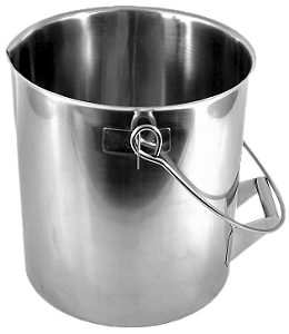 BALDE DE ACO INOX 20L