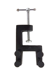 SUPORTE UNIVERSAL DE MESA EM FERRO PARA HASTES DE ATE 10MM