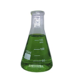 ERLENMEYER DE VIDRO BOCA ESTREITA 125ML