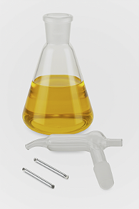 PIPETA KIPP (BICO DE PAPAGAIO) E ERLENMEYER 1L COM JUNTA 24/40 20ML