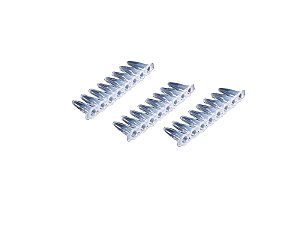 TIRA/STRIP DE 8 TUBOS PCR 0,1ML LIVRE DE DNASE RNASE 125UN