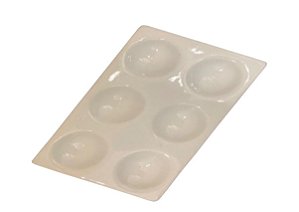 PLACA DE TOQUE DE PORCELANA 12 CAVIDADES PERFECTA