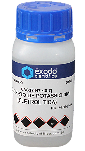 CLORETO DE POTASSIO SOLUCAO 3M ELETROLITICA. 500ML