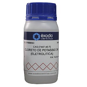 CLORETO DE POTASSIO SOLUCAO 3M ELETROLITICA. 500ML