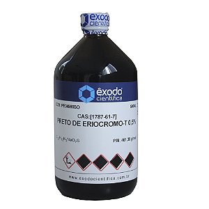 PRETO DE ERIOCROMO-T SOLUCAO 0,5% AQUOSO 500ML