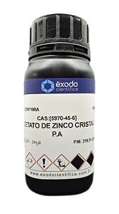 ACETATO DE ZINCO CRISTAL 2H2O PA 500G